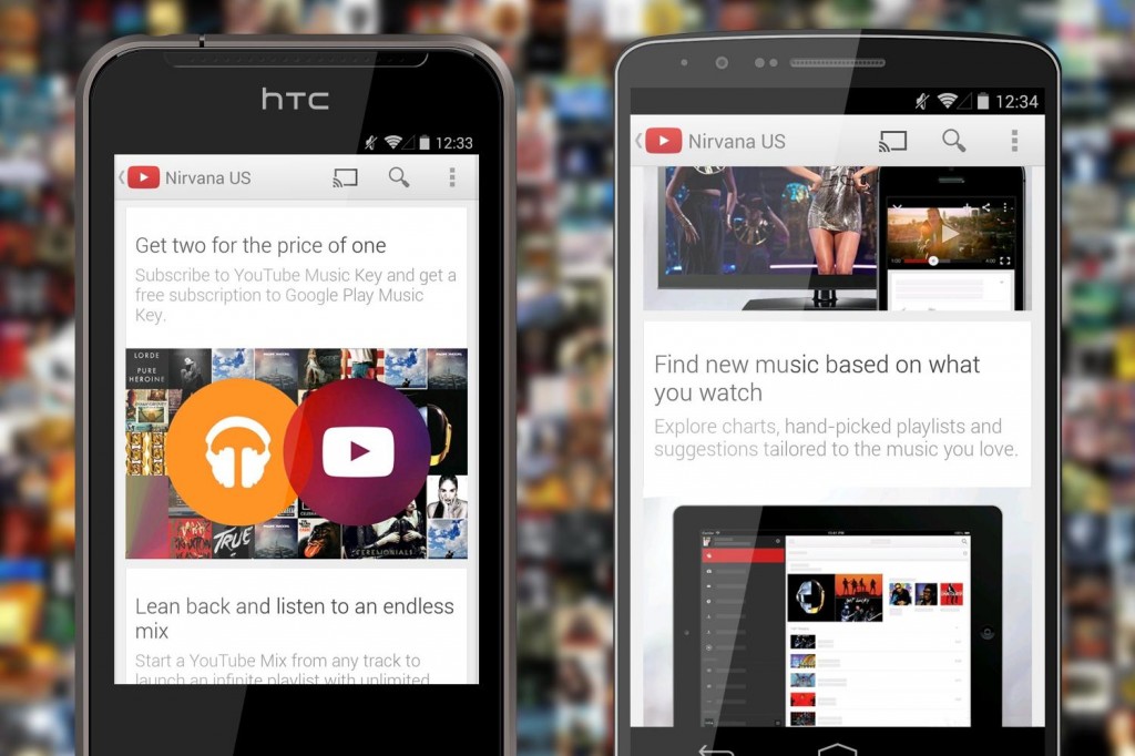 Youtube Music Key現在只對應Android和網路平台。